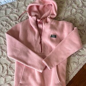 L.L. Bean Soft Pink Fleece Pullover